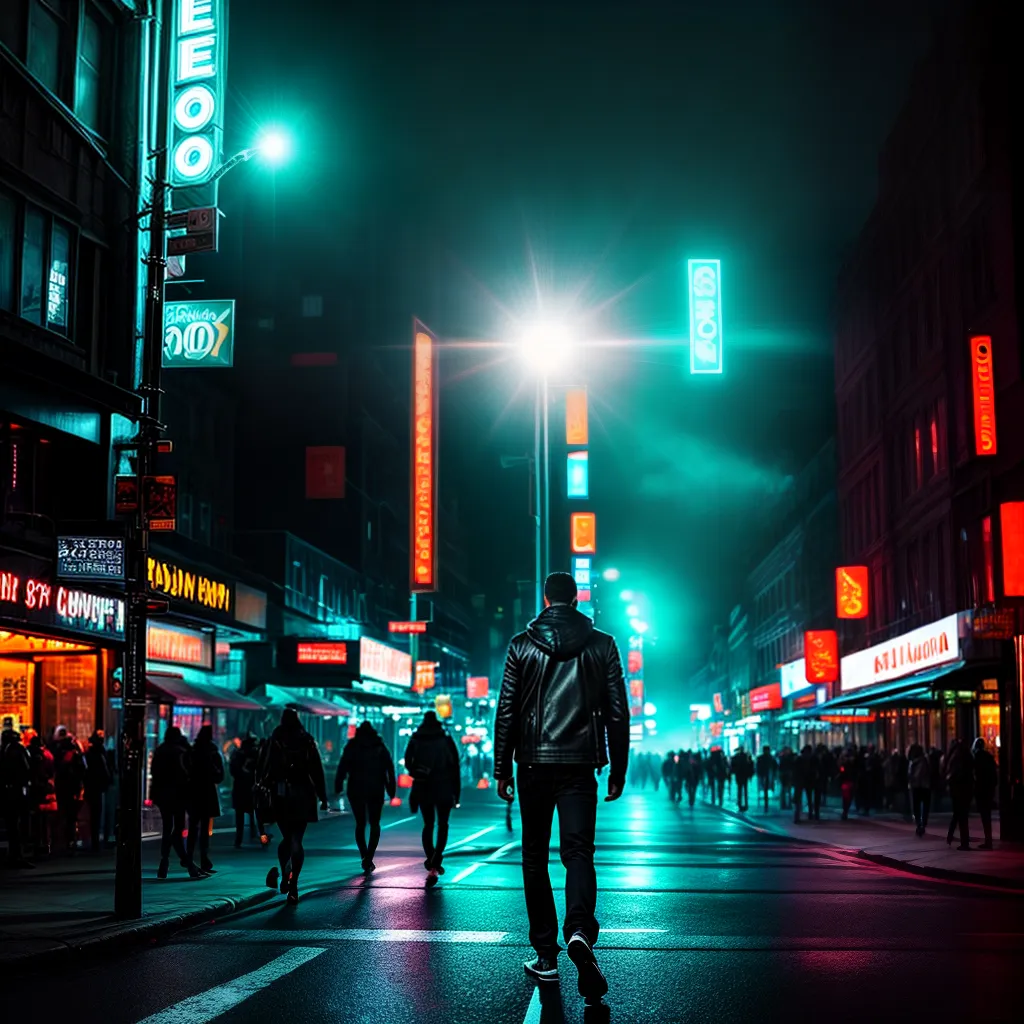 Vida noturna e sonhos: entenda os significados mais comuns 2 Fotos rua noturna neon andarilhos sonhos