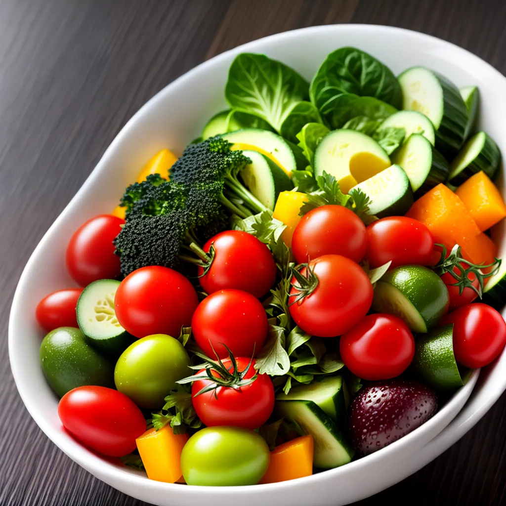 Descobrindo o Significado de Sonhar com Vegetais Frescos 4 Fotos salada colorida legumes frescos saude