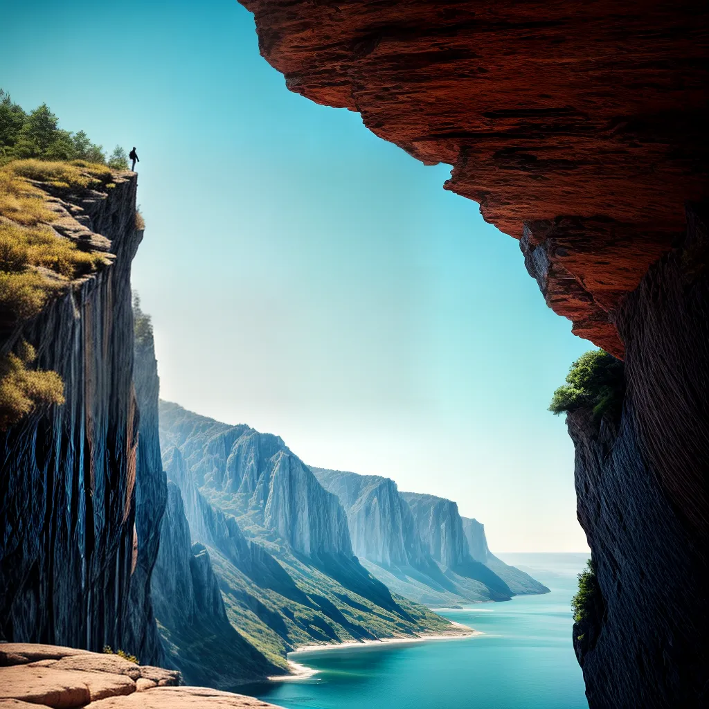 Renovação Radical: Desvendando o Significado dos Sonhos em Aventuras Extremas. 6 Fotos salto determinado paisagem colorida