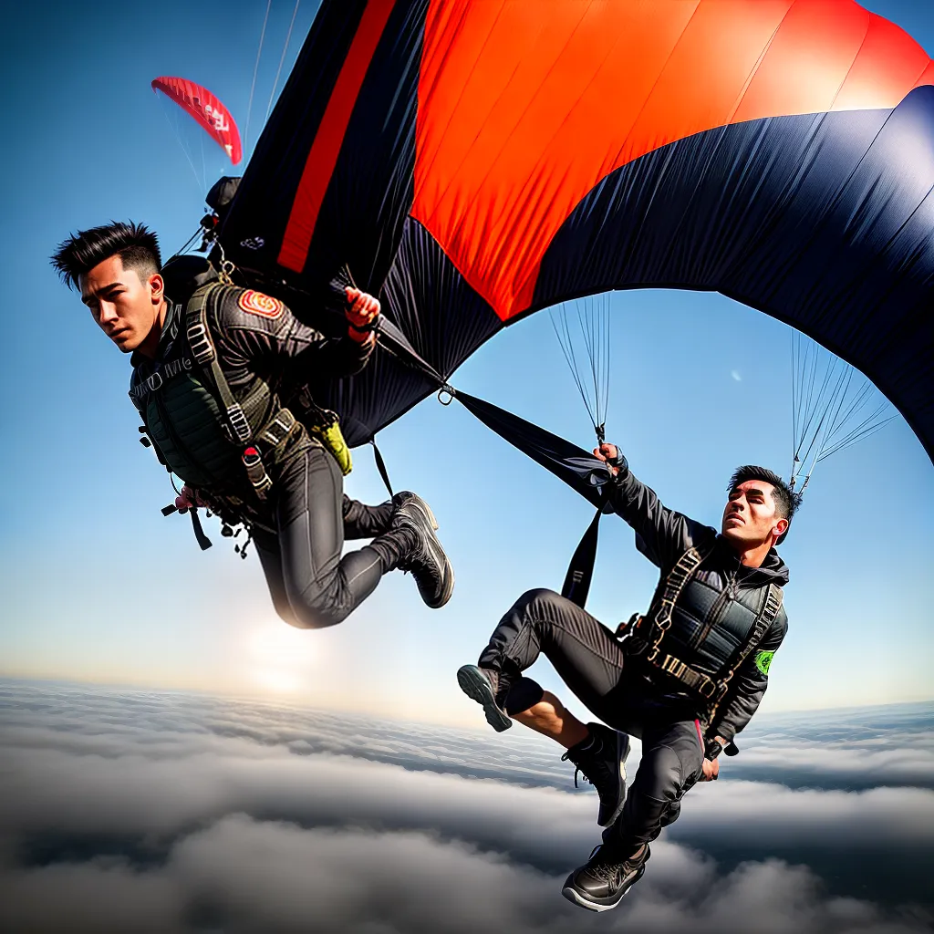 Fotos salto paraquedas confianca sonho