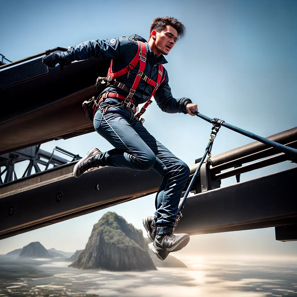 Fotos salto ponte adrenalina risco 1