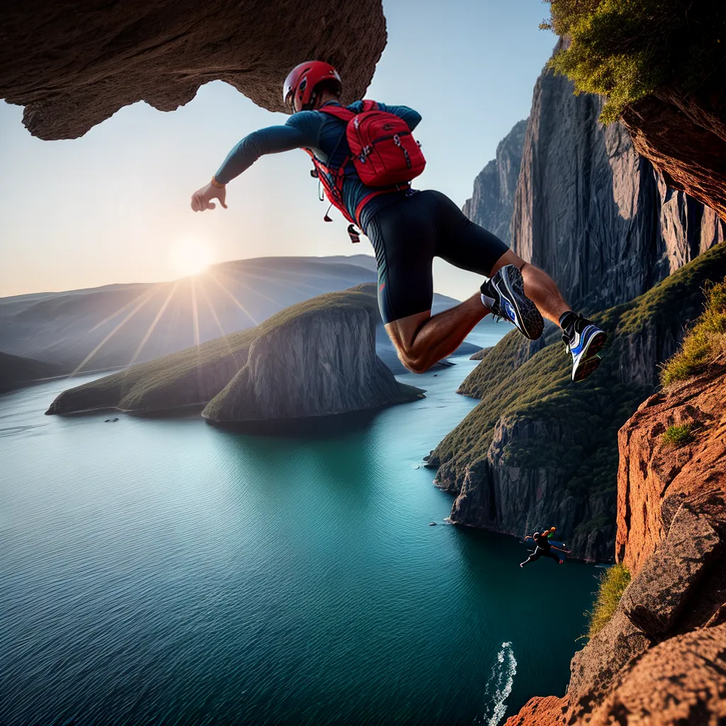 Fotos salto sonhos adrenalina cores