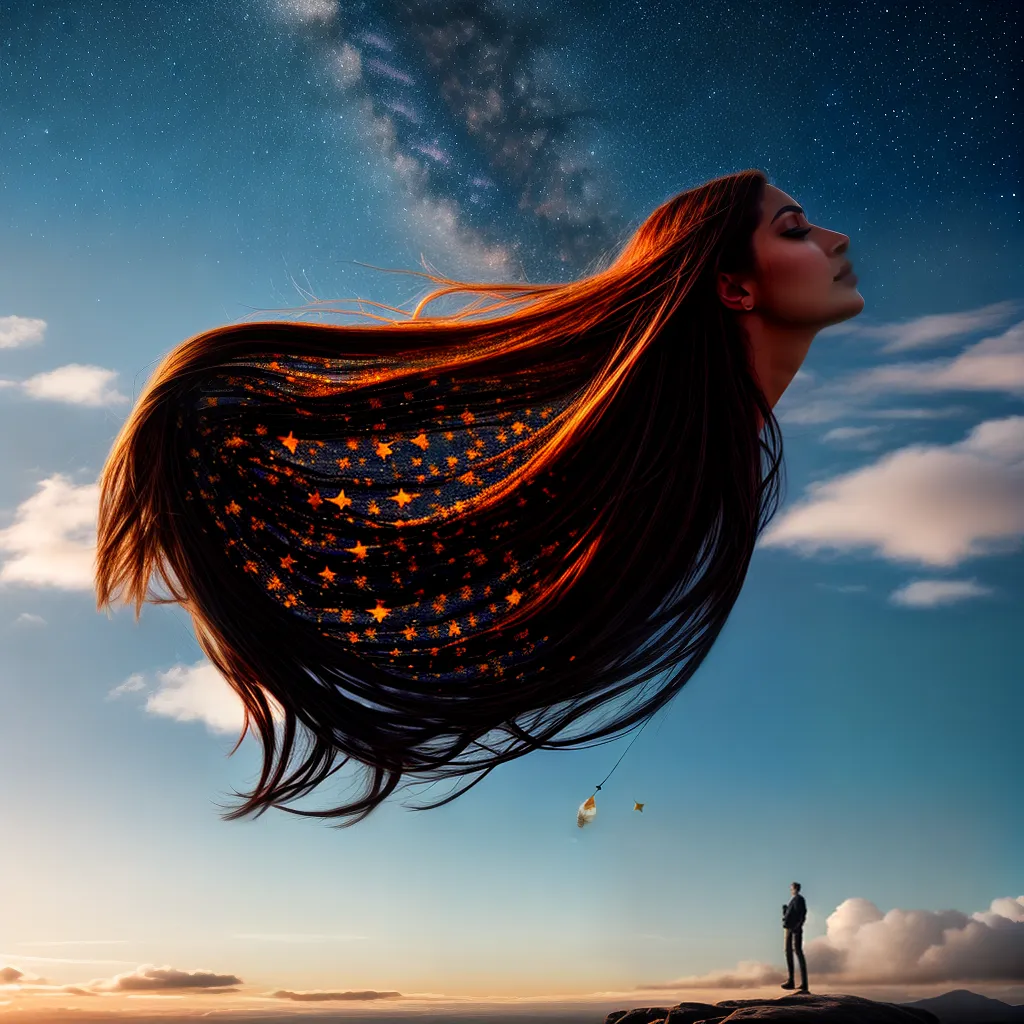 Fotos salto sonhos nuvens estrelas