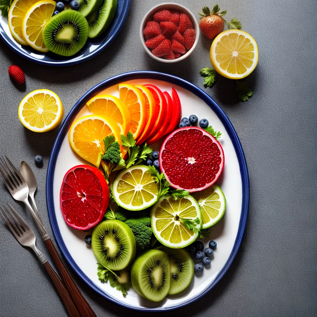 Fotos saude prato colorido frutas legumes atividade