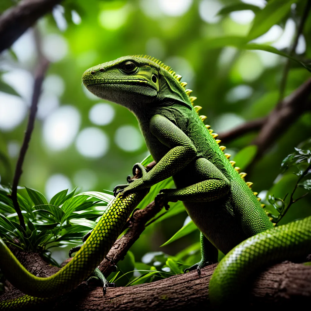 Fotos selva lagarto cobra observador