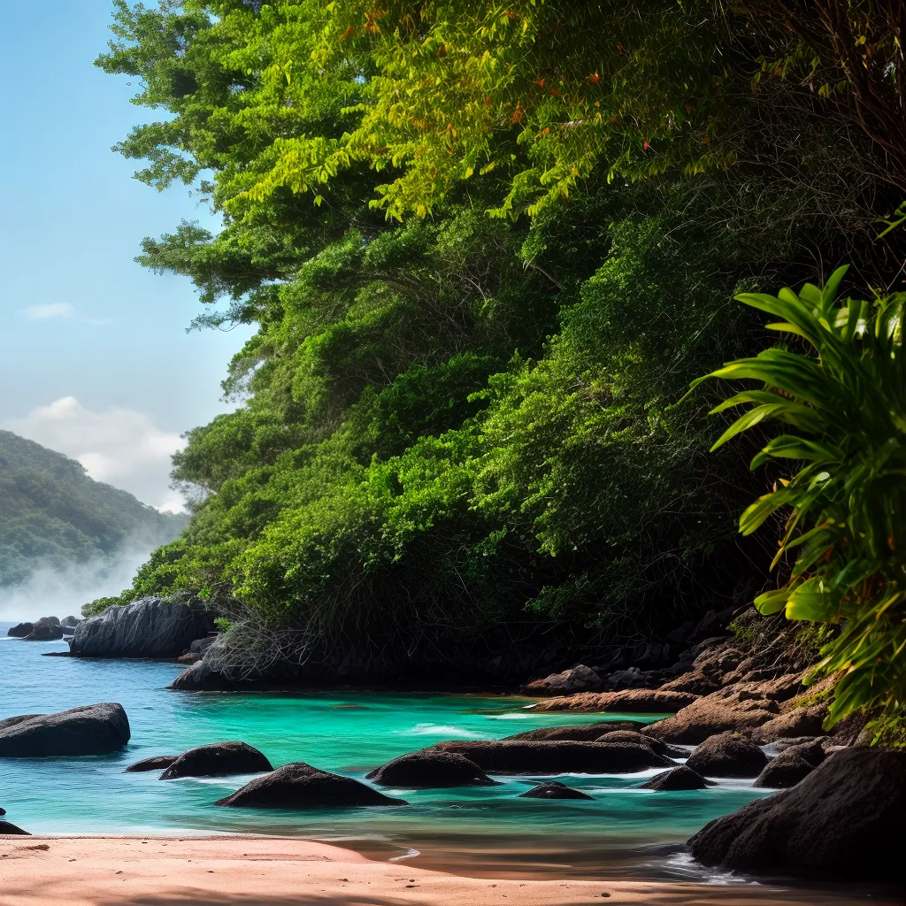 Fotos selva praia cristalina descoberta