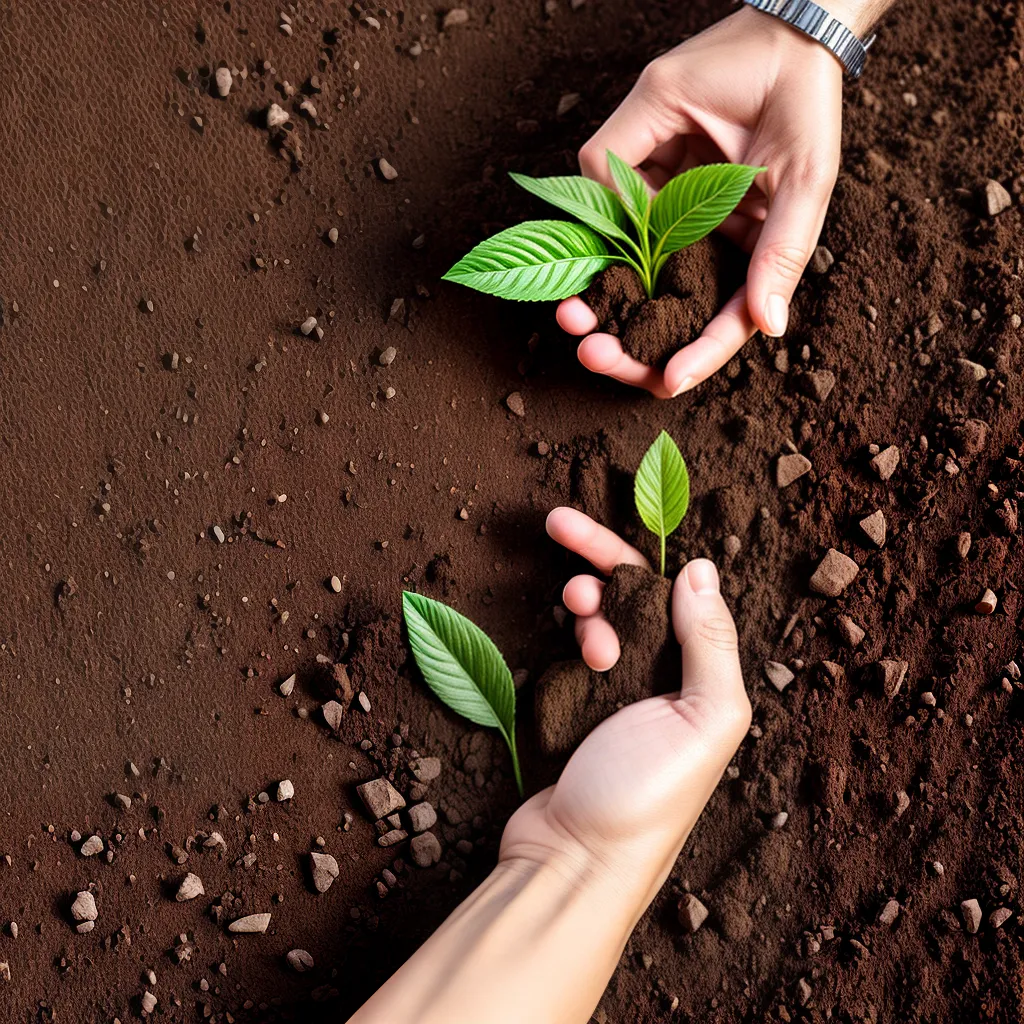 Semente, Terra e Sonhos - Qual o Significado de Sonhar com Plantio? 2 Fotos semente maos terra cuidado crescer