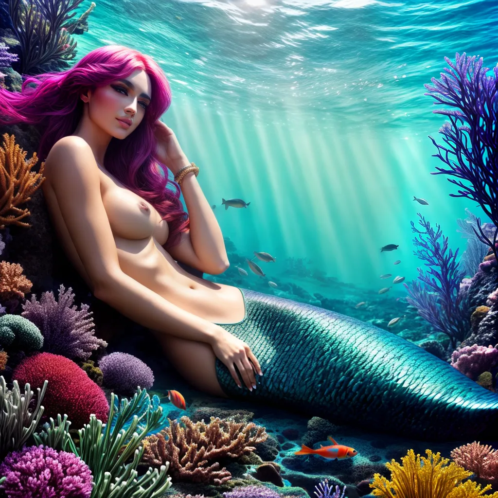 Fruto do Mar no Mundo dos Sonhos - Interpretação e Significado 4 Fotos sereia algas colorido criaturas mar