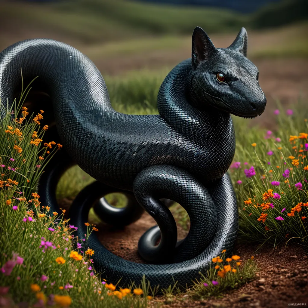 Fotos serpente flores selvagem olhos