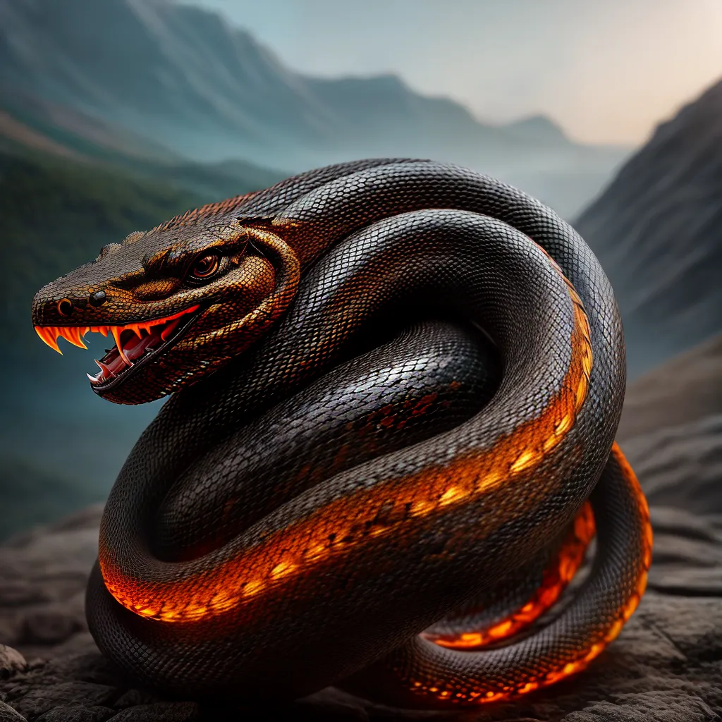 Fotos serpente fogo sonho perigo