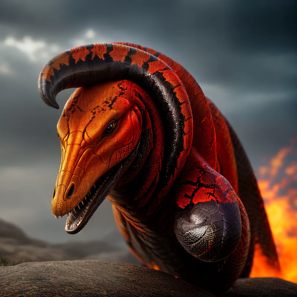 Fotos serpente fogo sonhos subconsciente