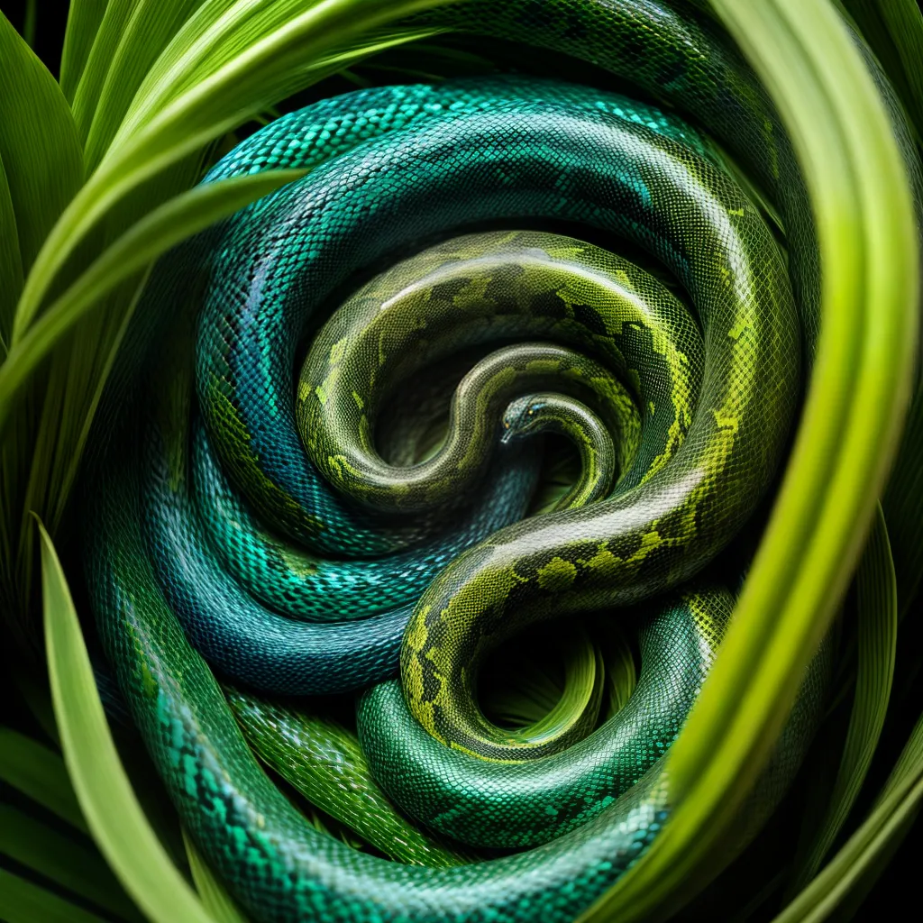 Descubra o Verdadeiro Significado de Sonhar com Movimentos Serpenteantes 4 Fotos serpente jungla brilho transformacao
