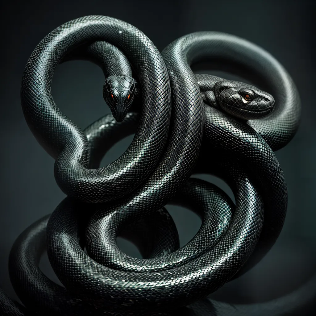 Fotos serpente lua ramo brilho olhar