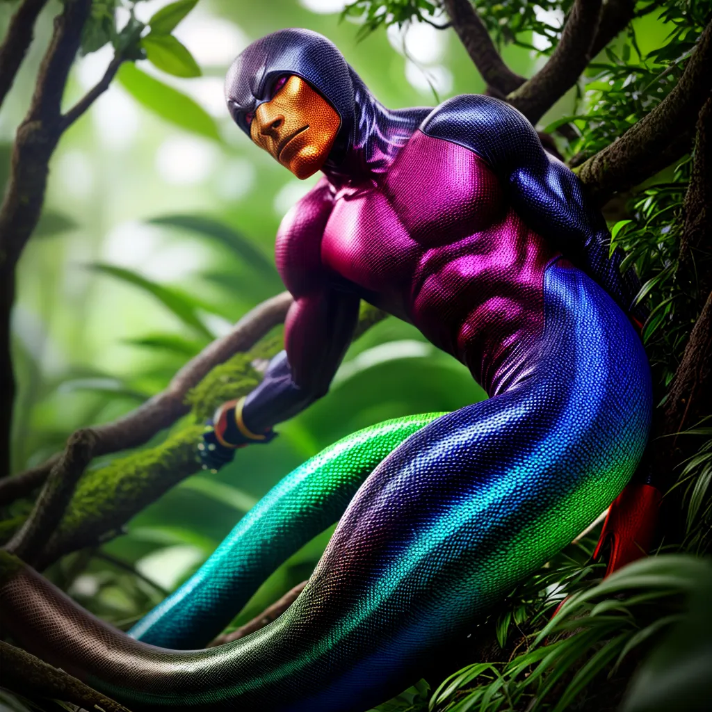 Fotos serpente ofiussi jungle arcoiris
