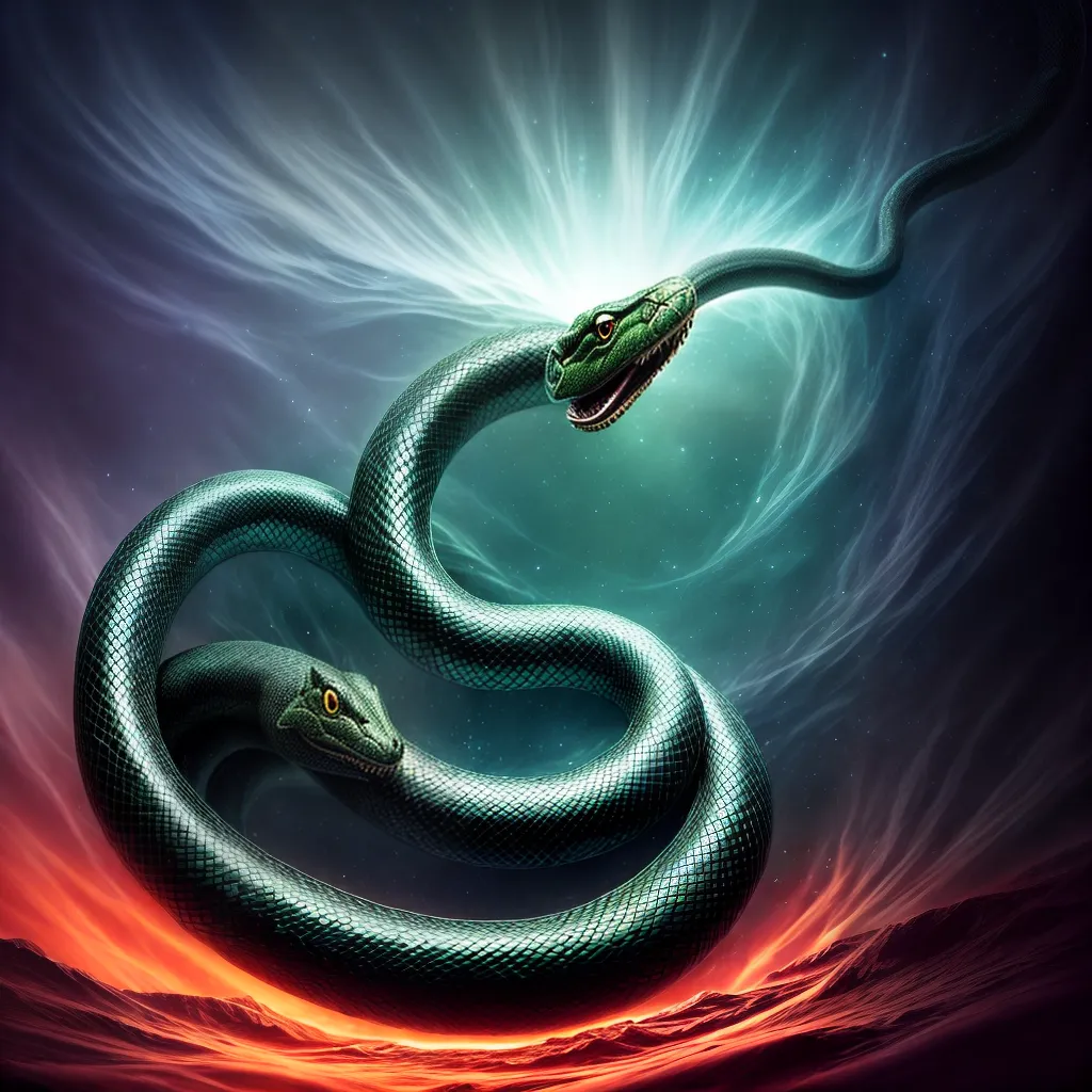 Fotos serpente onirico fundo misterioso
