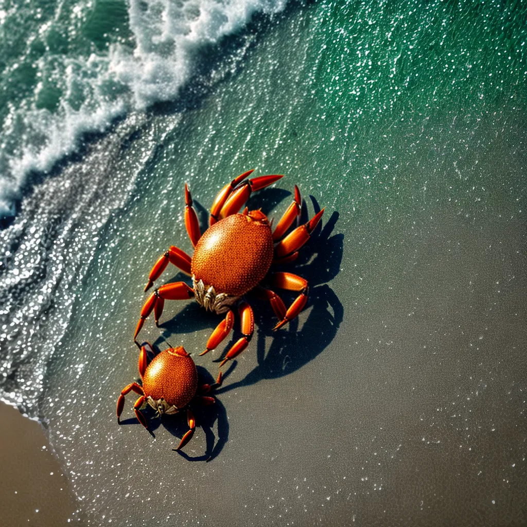 Fotos simbolismo caranguejo praia sonhos