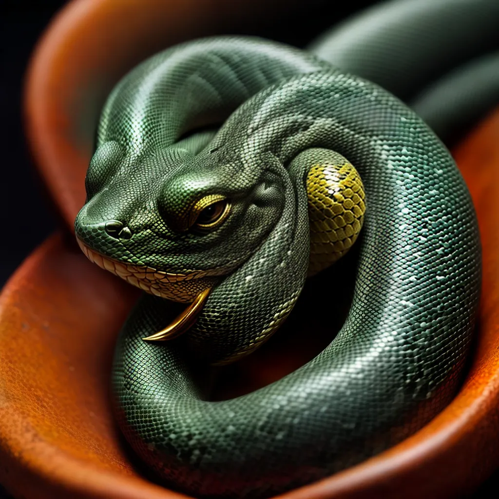 Fotos simbolismo cobras sonhos olhar fascinante