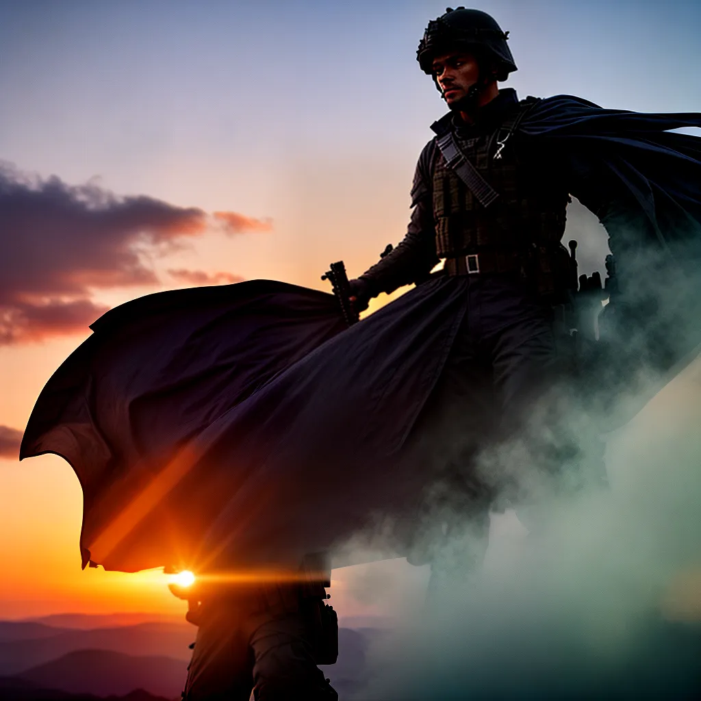 O que significa sonhar com soldados armados? 5 Fotos soldado por do sol protecao 1