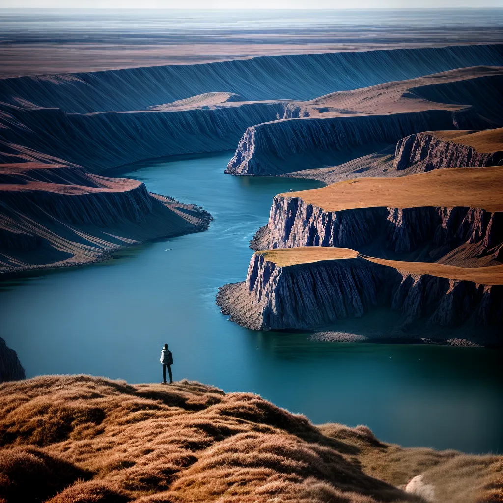 Distância Honesta: Qual o significado de sonhar com lugares remotos? 2 Fotos solitario cliff paisagem infinita