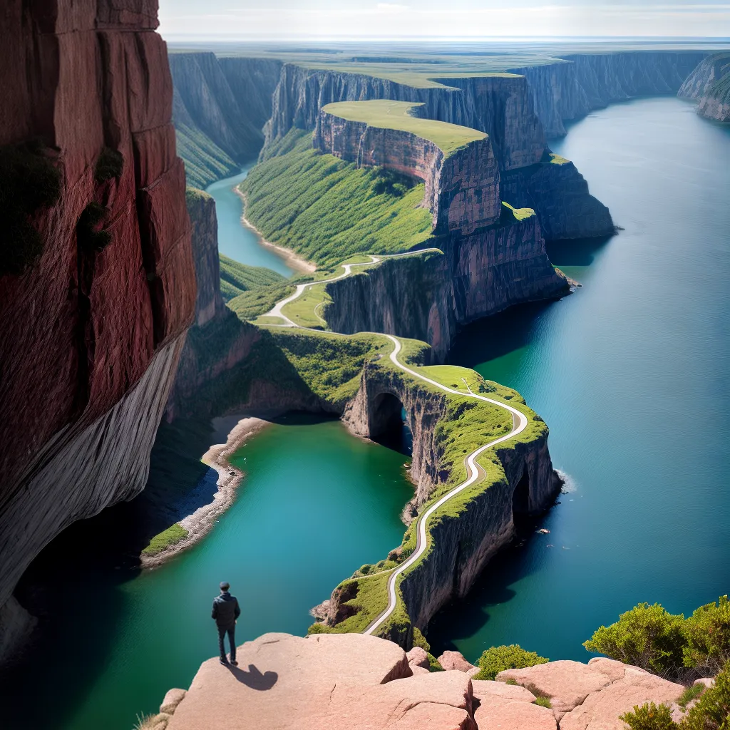 Fotos sonhador abismo paisagem surreal