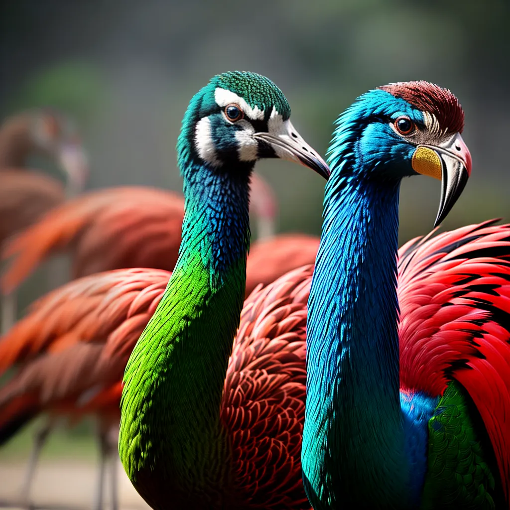 Fotos sonhador animais exoticos peacock flamingo tigre