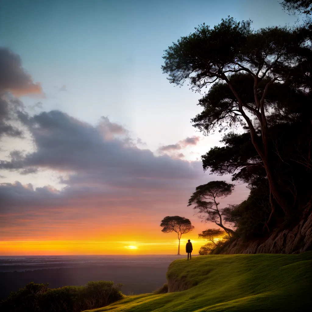 Fotos sonhador aventura paisagem por do sol