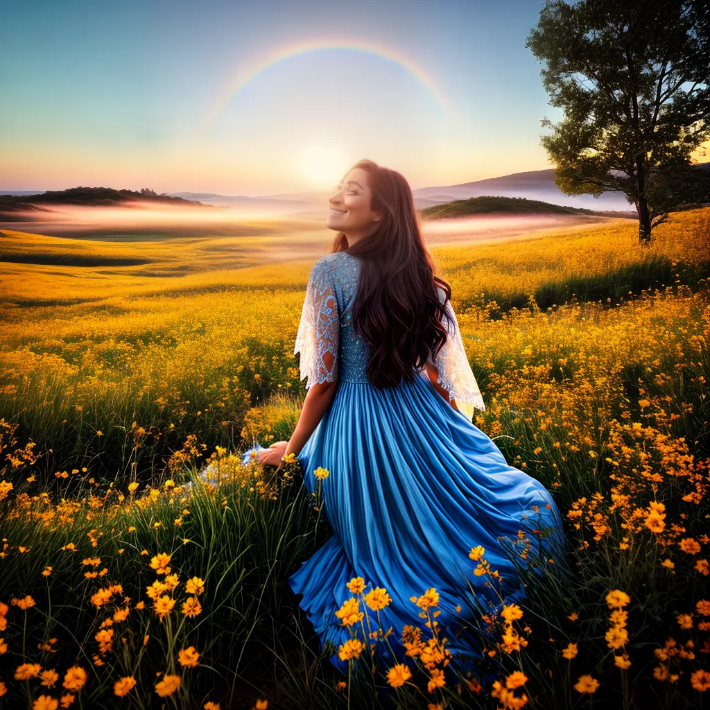 O Significado dos Contentamentos nos Sonhos 3 Fotos sonhador campo flores arcoiris 1