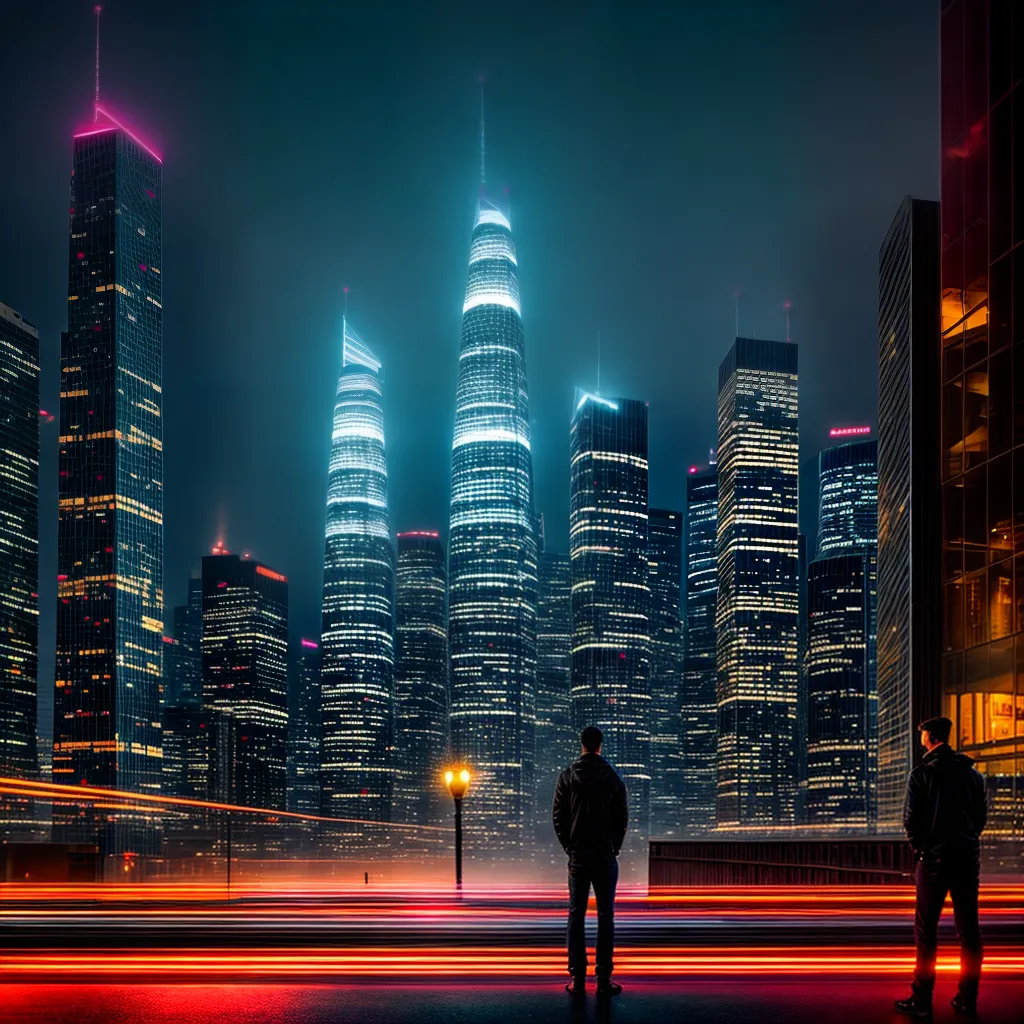 Cidade Dos Sonhos: Interpretando O Significado De Sonhar Com Lugares Urbanos 2 Fotos sonhador cidade neon altos predios