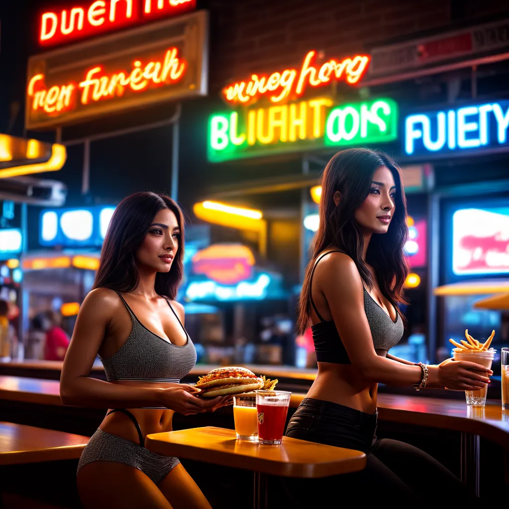 Desvendando o significado de sonhar com lanchonetes e luminosidade 3 Fotos sonhador diner neon conforto 1