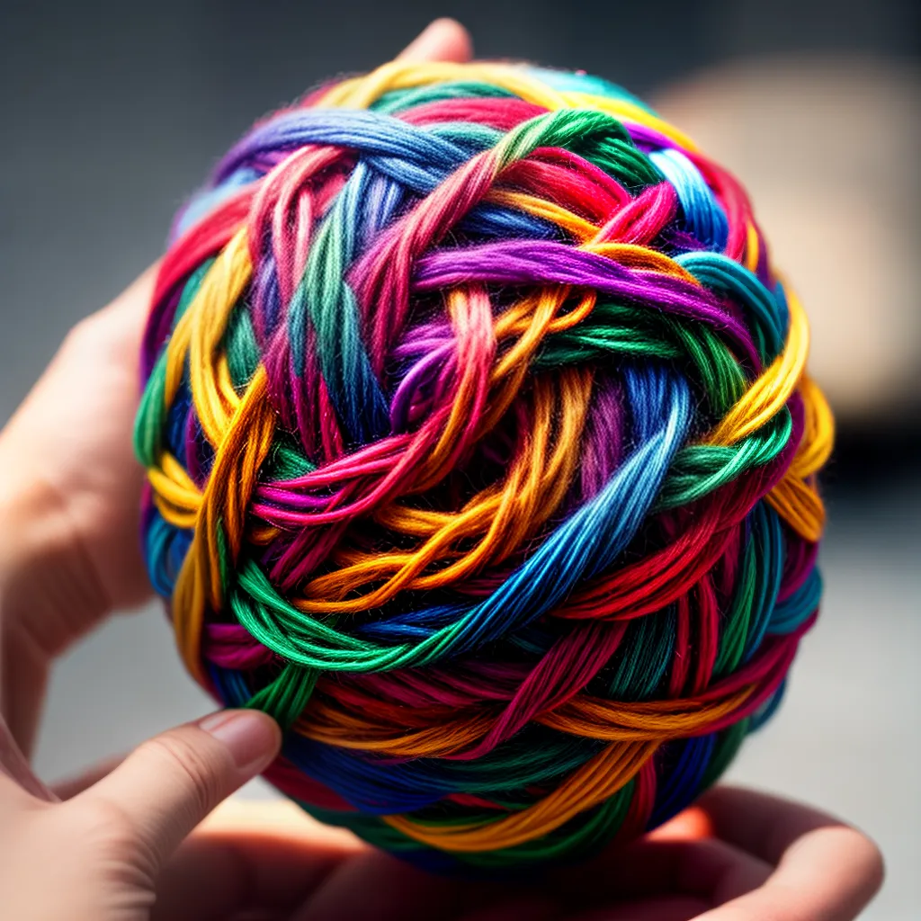 Significados dos sonhos: Compreenda o que significa sonhar com fio (pertencente ao tema Artesanato) 4 Fotos sonhador fios coloridos emaranhados