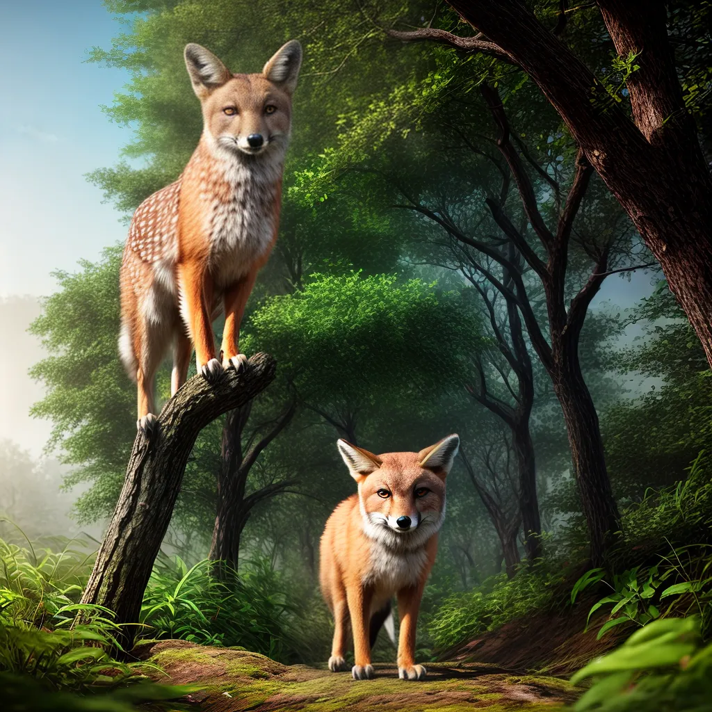 Fotos sonhador floresta animais coruja veado 1