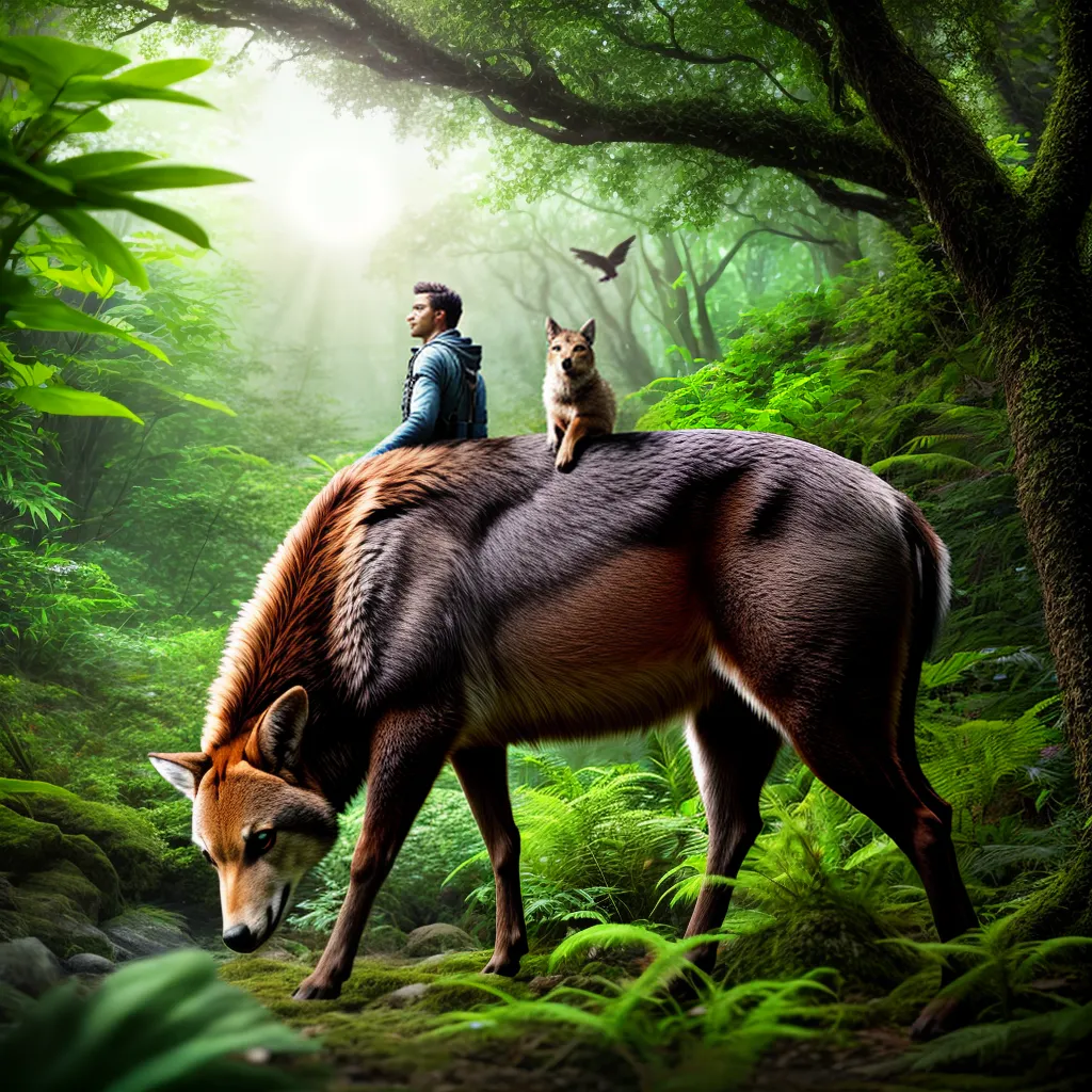 Fotos sonhador floresta animais intuicao aventura