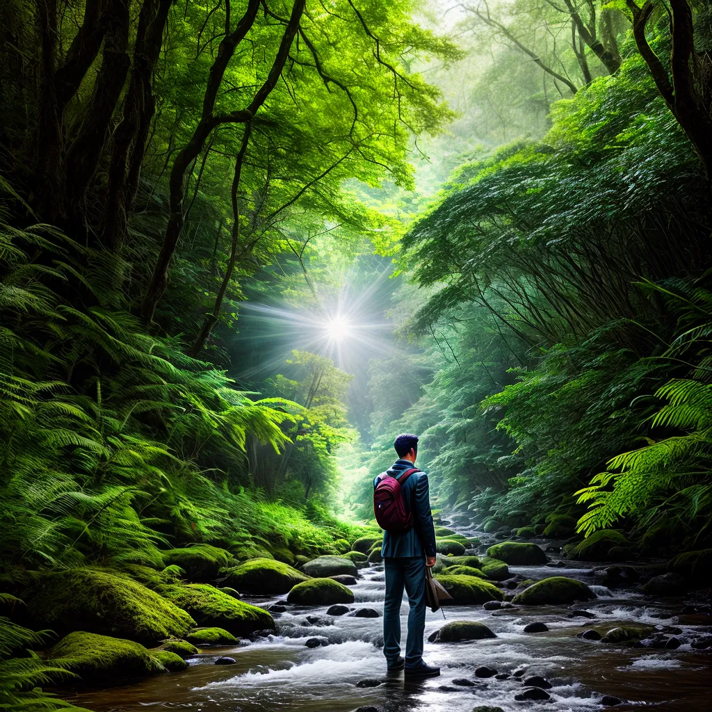 Conexões dos Sonhos com Lugares e Ambientes Significado de sonhar com lugares, ambientes, cenários. 5 Fotos sonhador floresta natureza paz