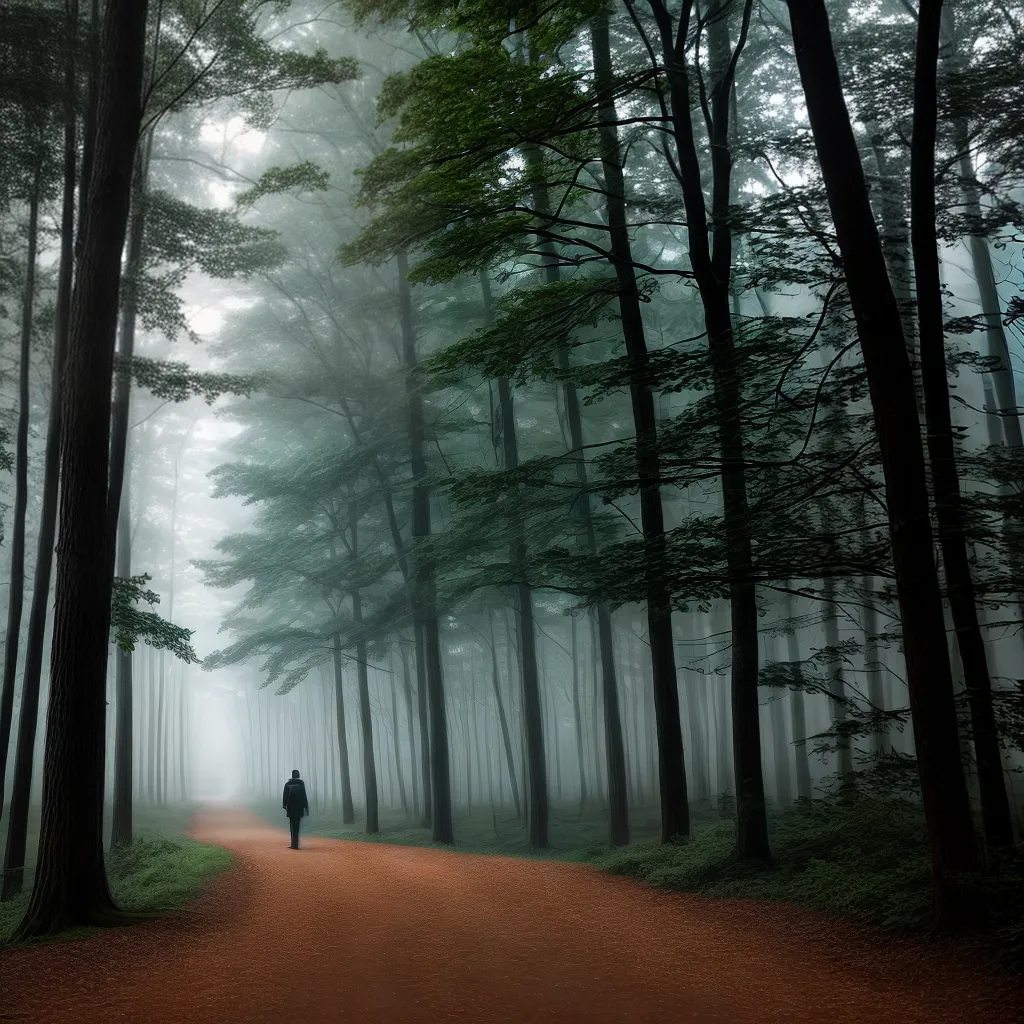 Vagueando na imaginação: descubra qual é o significado de sonhar em estar perdido 2 Fotos sonhador floresta nevoeiro luz 2
