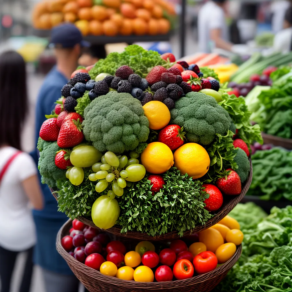 Fotos sonhador frutas legumes vida