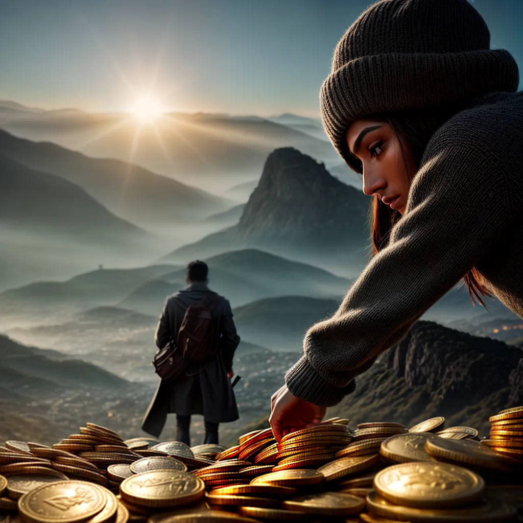 A Simbologia por Trás dos Sonhos com Dinheiro e Ouro: Descubra seus Significados 4 Fotos sonhador montanha ouro brilho sombra