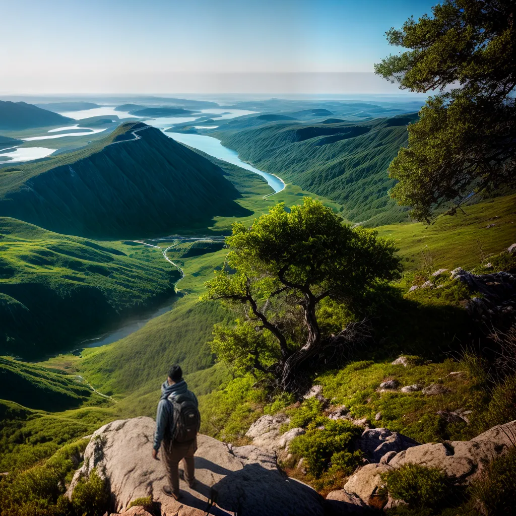 Visão Panorâmica: Descubra o Significado de Sonhar com Paisagens 3 Fotos sonhador montanha paisagem rio aventura
