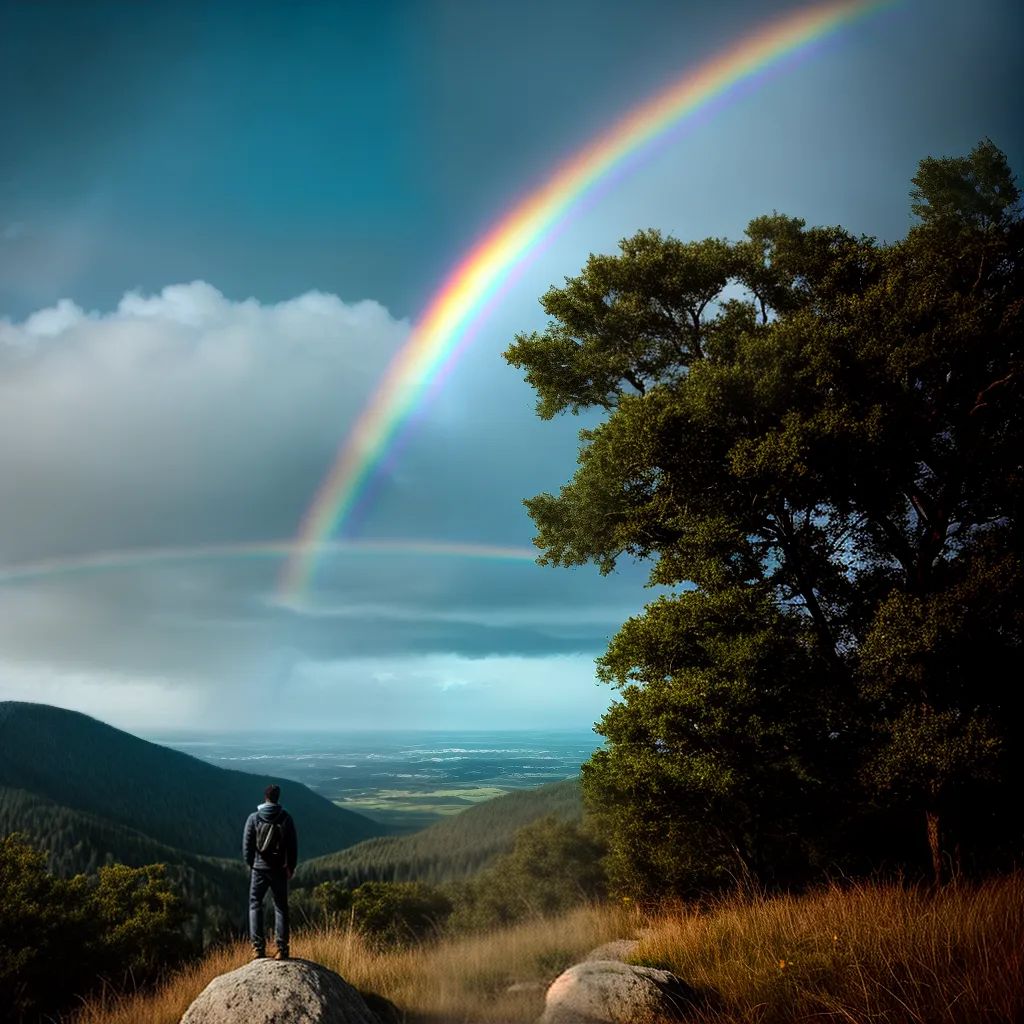 Céu, liberdade e espectros: o que significa sonhar com eles? 3 Fotos sonhador montanha passaros arcoiris espectros