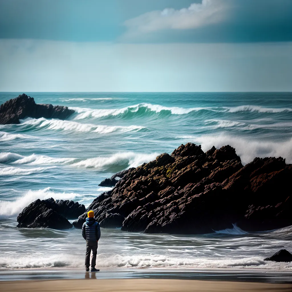 Fotos sonhador oceano onda delfins