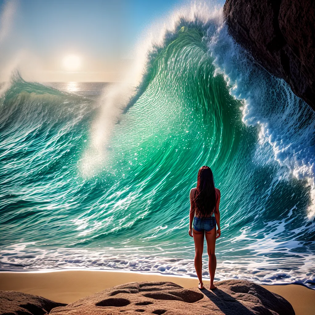 Fotos sonhador oceano sol areia gaivotas