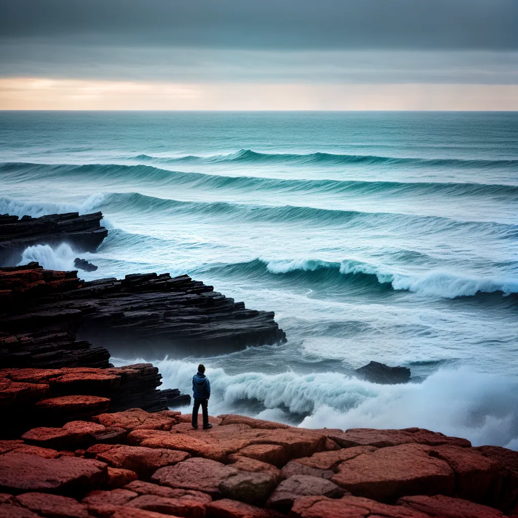 Fotos sonhador oceano tempestade emocoes