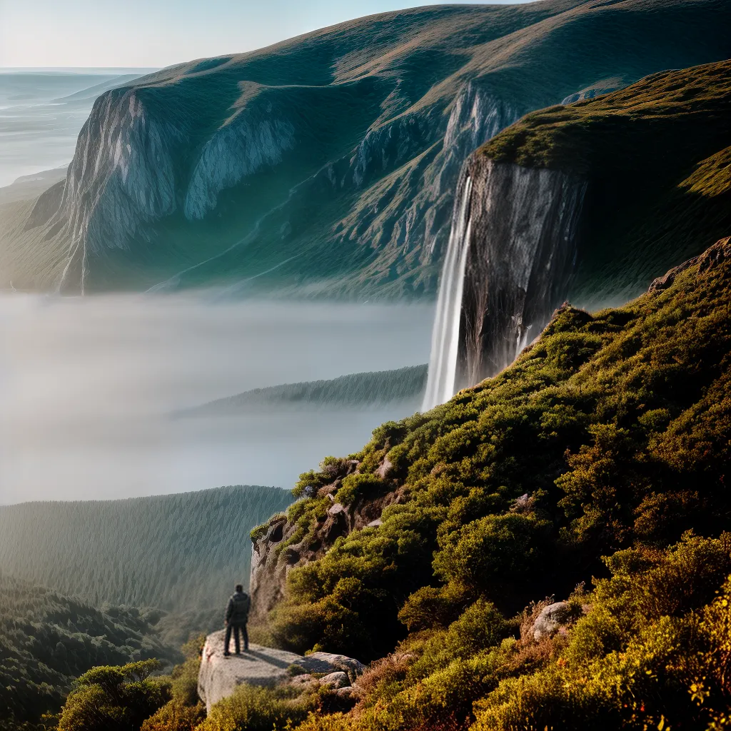 Fotos sonhador paisagem abismo descoberta