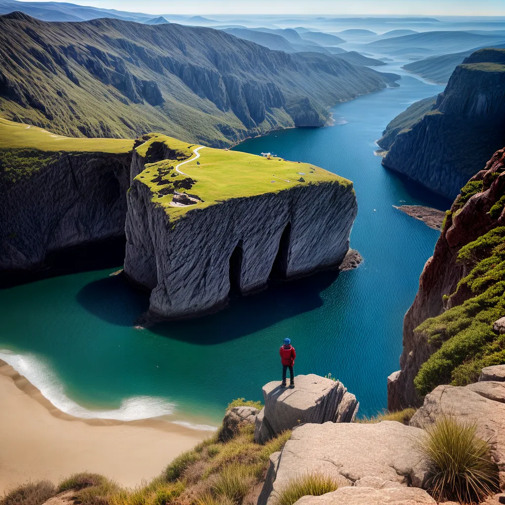Fotos sonhador paisagem cliff