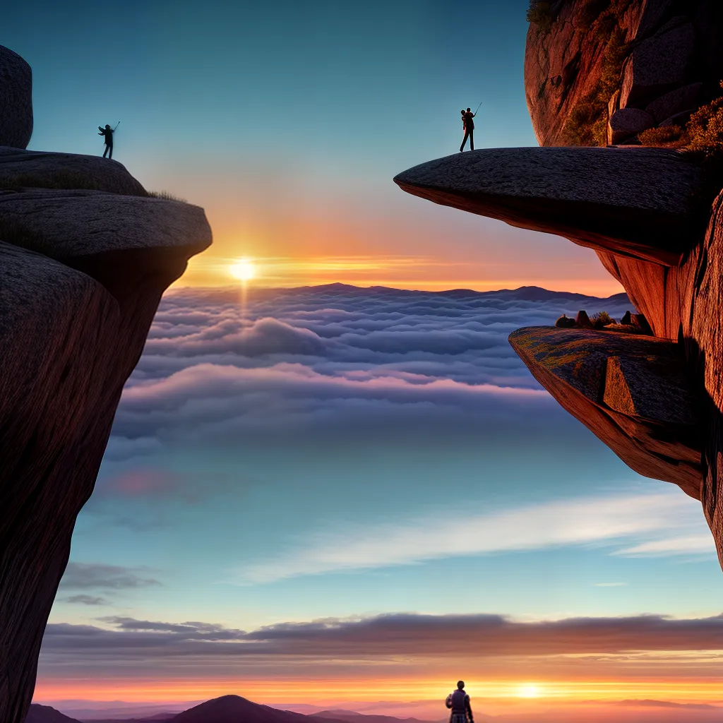 Fotos sonhador por do sol montanha simbolos