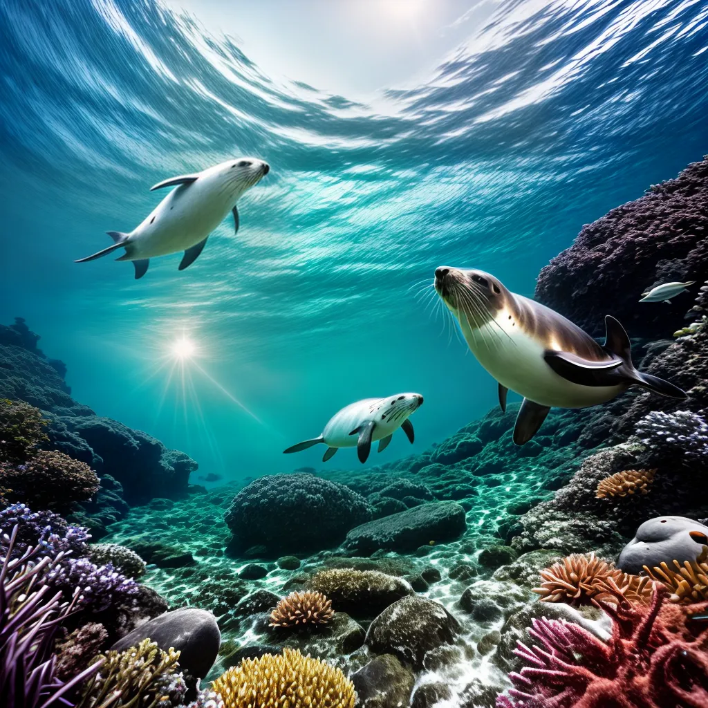 Fotos sonhador praia caranguejos foca
