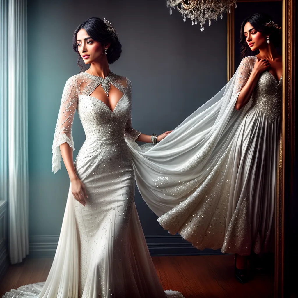 Fotos sonhadora espelho vestido simbolos