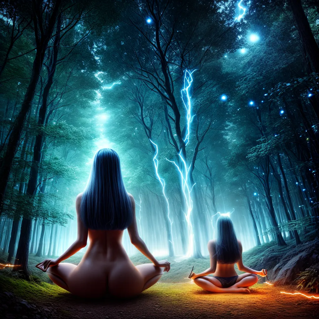Fotos sonhadora floresta eletronicos orbes