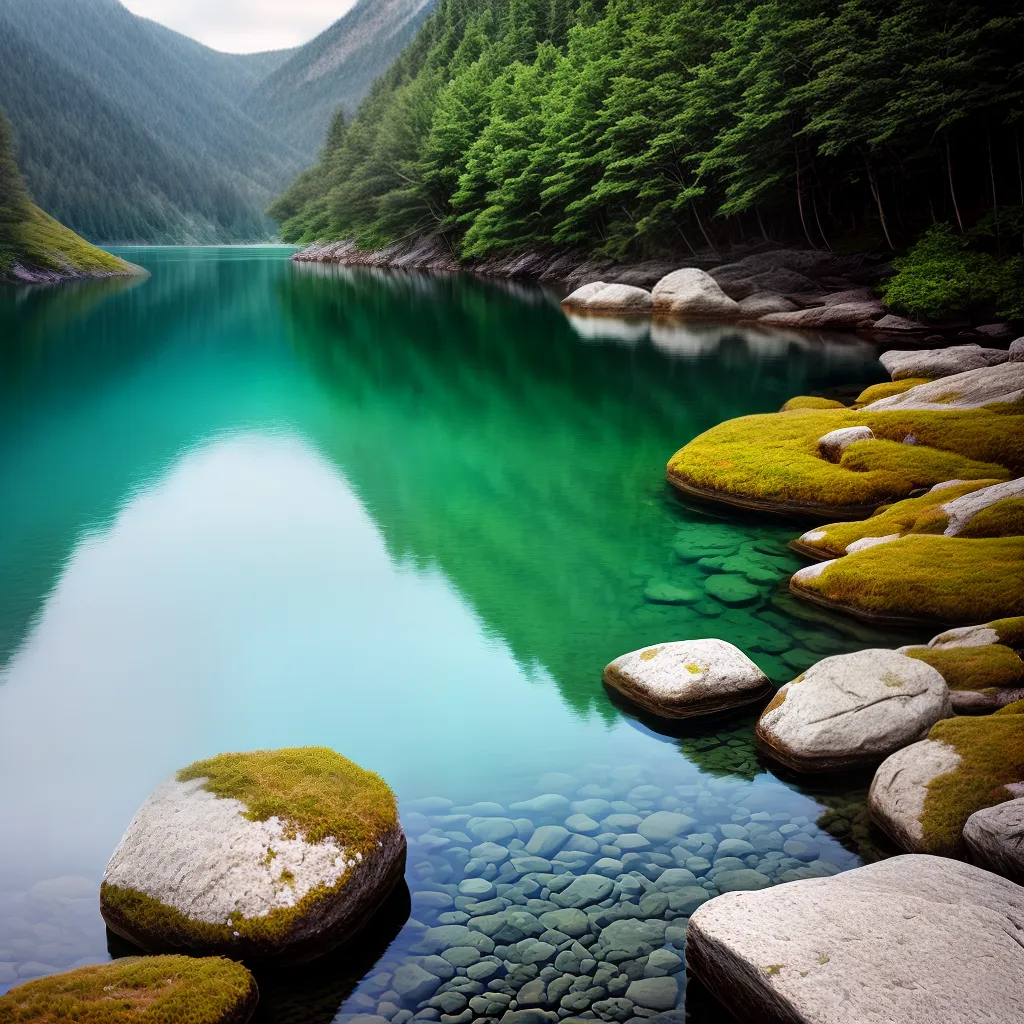 Fotos sonho agua cristalina lago montanhas