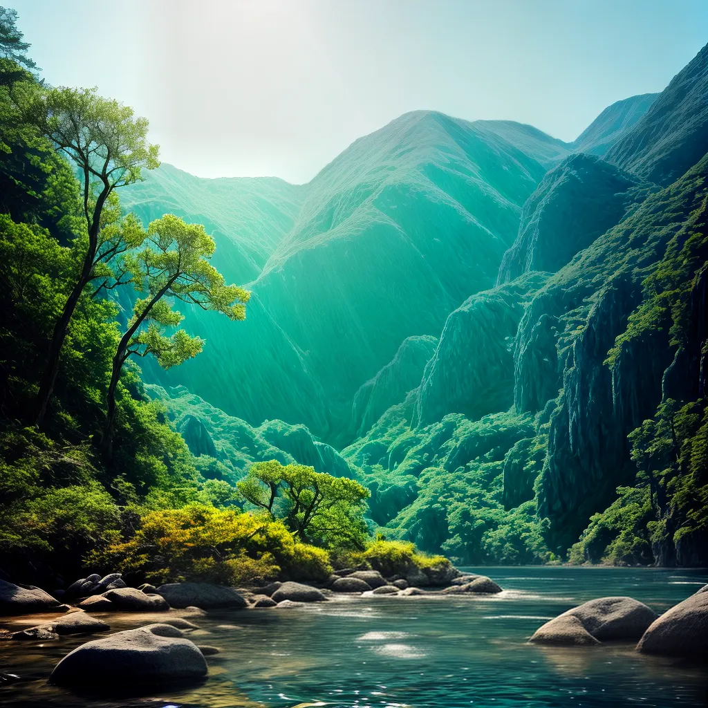 Fotos sonho agua cristalina lago verde