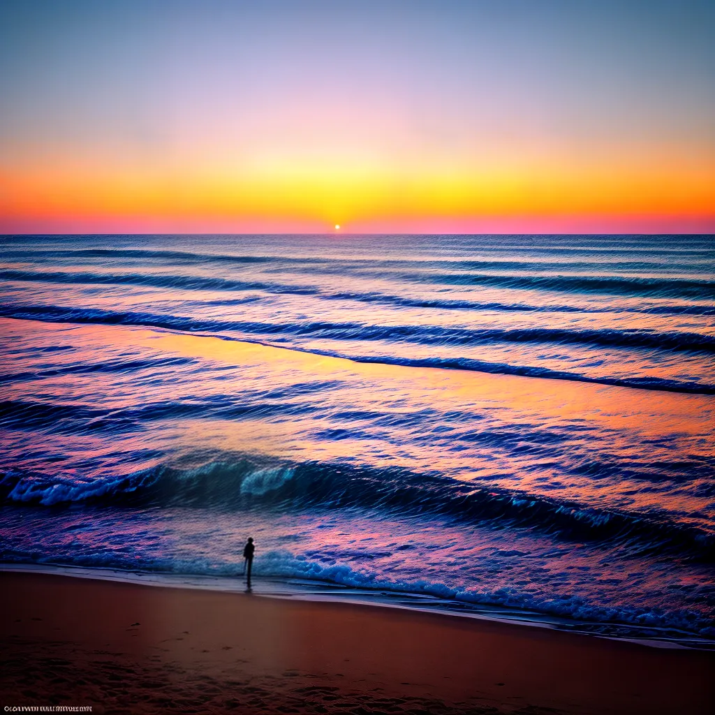Fotos sonho amanhecer praia silhueta